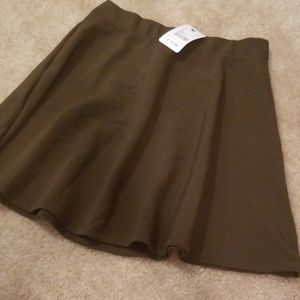 Olive green skirt
